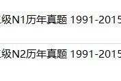 日本语能力测试(JLPT)二级N1+N2历年真题 1991-2015含听力及答案解析