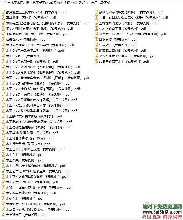 手工DIY教程MP4视频PDF书图纸 自学初高级（木工木匠木雕木艺）世界顶级  国内外顶级自学初高级木工木匠木雕木艺手工DIY教程MP4视频PDF书图纸 第8张