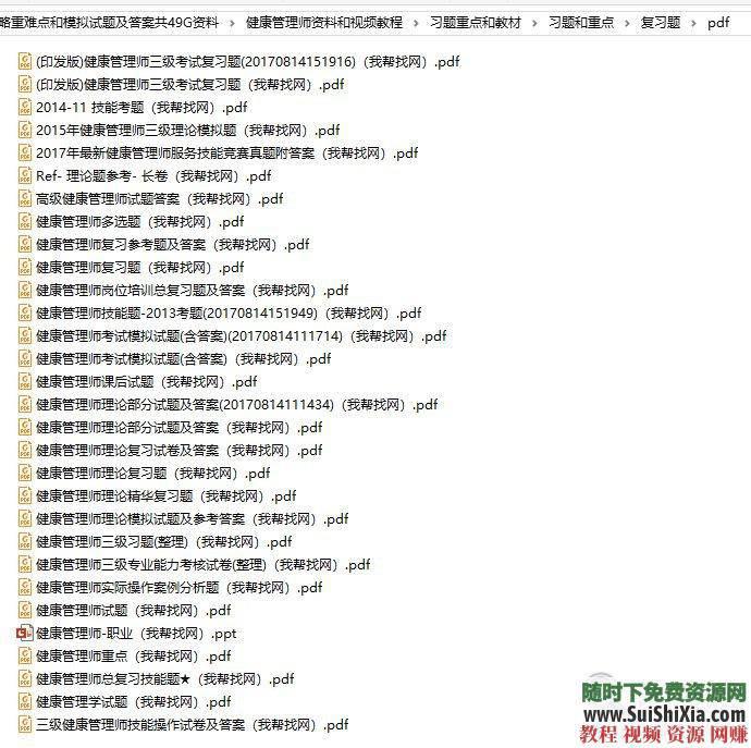 最新2019健康管理师考证教程考试攻略重难点和模拟试题及答案+一二三级视频教程共49G资料  2019年健康管理师一二三级视频教程+考试攻略重难点和模拟试题及答案共49G资料 营销 第20张