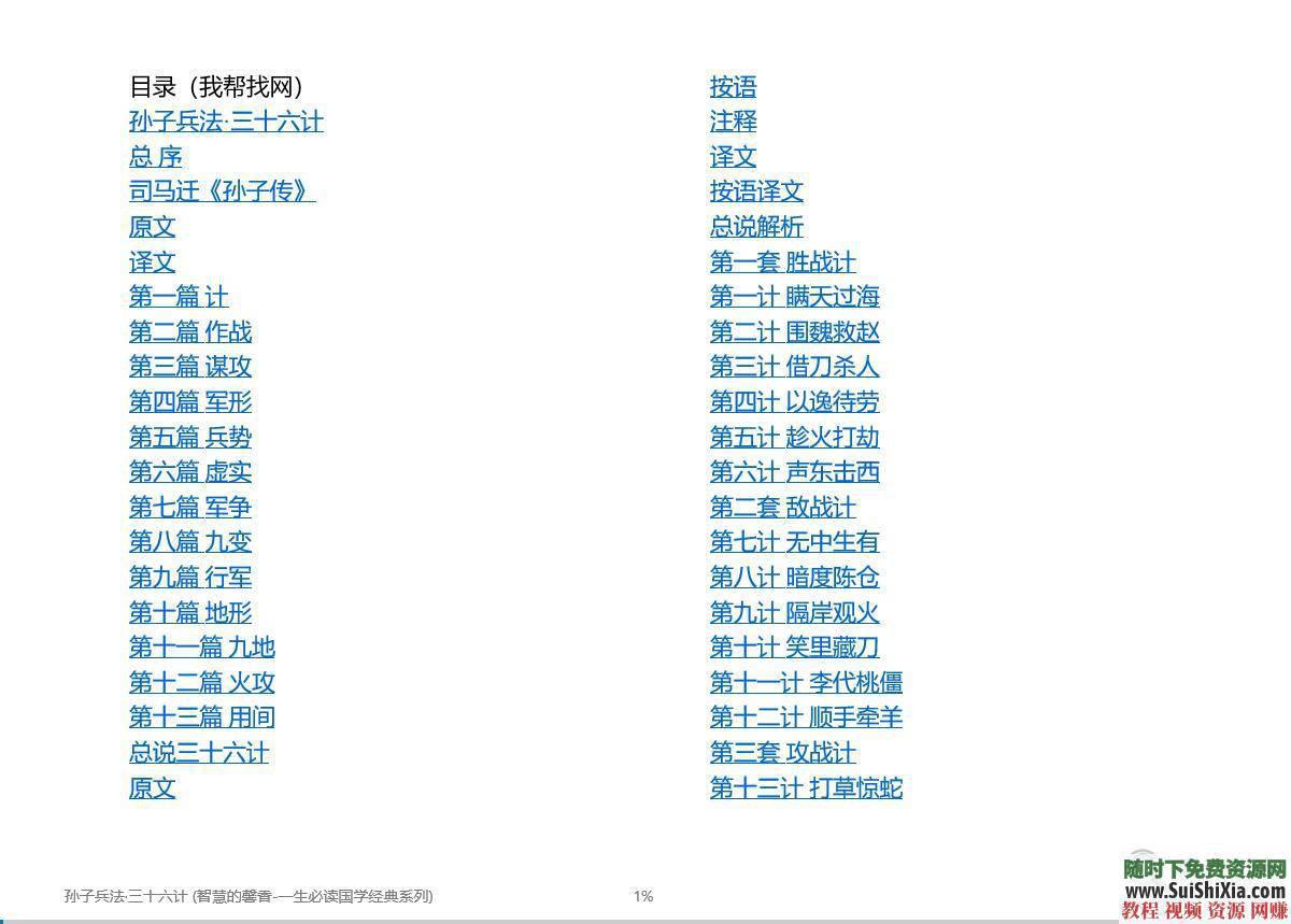 《孙子兵法》中国十大兵法书籍战场绝学PDF EPUB下载 智慧谋略必学珍藏宝典  智慧谋略必学珍藏宝典，中国十大兵法书籍战场绝学PDF EPUB打包下载 电子书 第4张