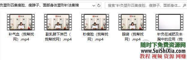 瘦身减肥针灸塑形美容视频和PDF资料大全60G  超全60G针灸塑形美容瘦脸脖子瘦身减肥视频和PDF资料大全 电子书 第21张
