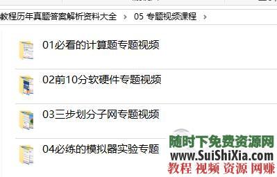 历年真题答案解析资料 网络工程师软考中级全套培训视频教程  网络工程师软考中级全套培训视频教程历年真题答案解析资料大全 第11张