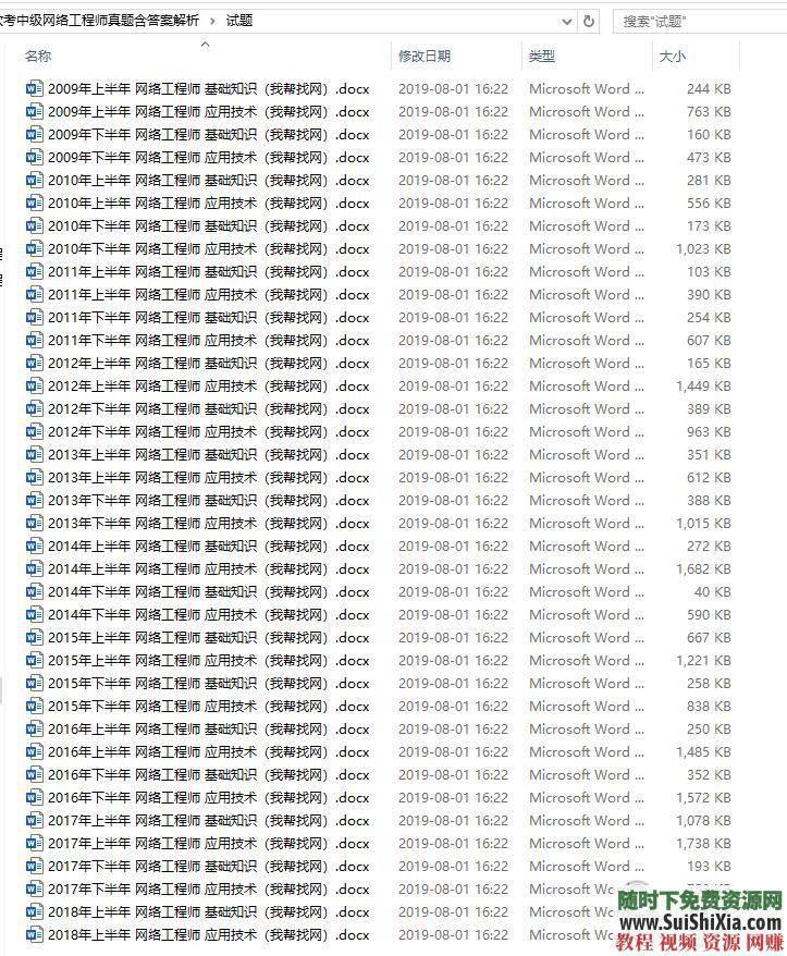 历年真题答案解析资料 网络工程师软考中级全套培训视频教程  网络工程师软考中级全套培训视频教程历年真题答案解析资料大全 第13张