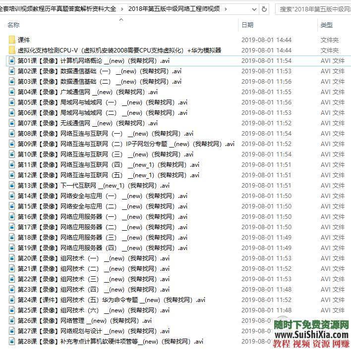 历年真题答案解析资料 网络工程师软考中级全套培训视频教程  网络工程师软考中级全套培训视频教程历年真题答案解析资料大全 第16张