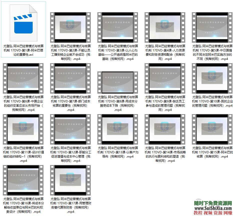 阿米巴经营实战 稻盛和夫商道管理哲学 全集视频+PDF书籍  稻盛和夫商道管理哲学、阿米巴经营实战全集视频+PDF书籍教程 第6张