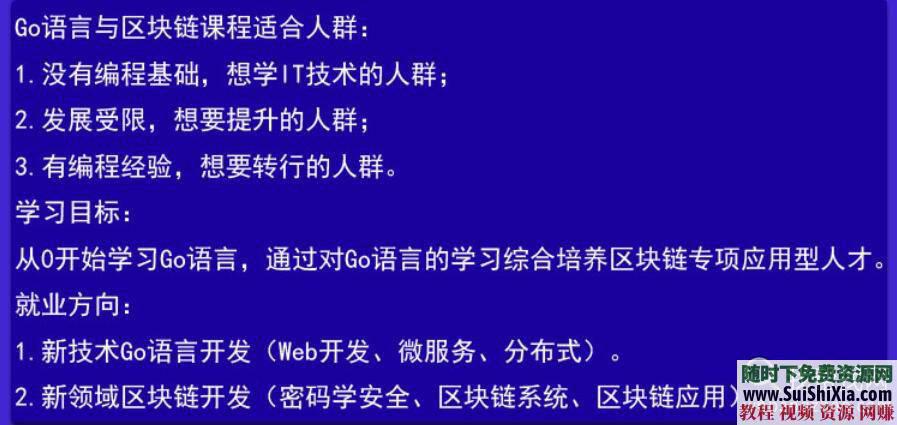 自学 编程技术入门开发视频教程 Go语言与区块链合集  月薪过万！Go语言与区块链编程技术入门开发视频教程合集 第4张