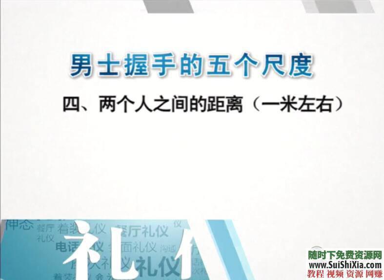 公关国际交际礼仪技巧 礼仪视频教程包含常用商务职场PPT培训资料以及运营手册  礼仪视频教程含常用商务职场公关国际交际礼仪技巧PPT培训资料[运营手册] 第3张