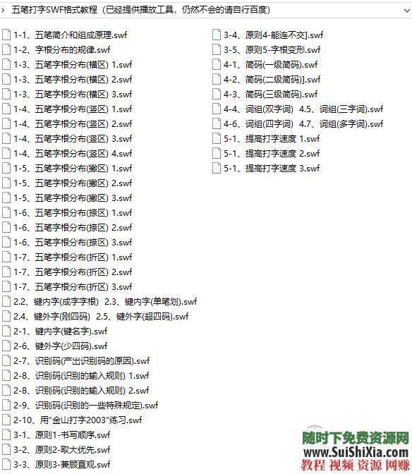 零基础入门到精通学习打字和电子书 五笔打字视频教程全套自学 拆字工具 安卓五笔  五笔打字视频教程全套自学零基础入门到精通学习打字和电子书+拆字工具+安卓五笔练... 电子书 第15张