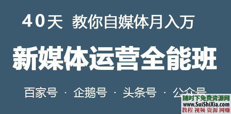 今日头条原创视频初级班和实战班视频教程  新自媒体 相关软件和PPT档案 新自媒体今日头条原创视频初级班和实战班视频教程赠相关软件和PPT档案 视频创业 第1张