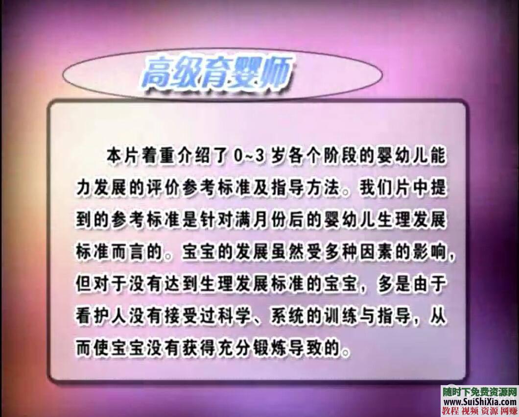 高级育婴师  月嫂培训 产妇护理 新生儿护理 视频教程 PDF Doc书籍资料36G 36G产妇护理和新生儿护理习惯及月嫂高级育婴师培训视频教程+PDF Doc书籍资料 第20张