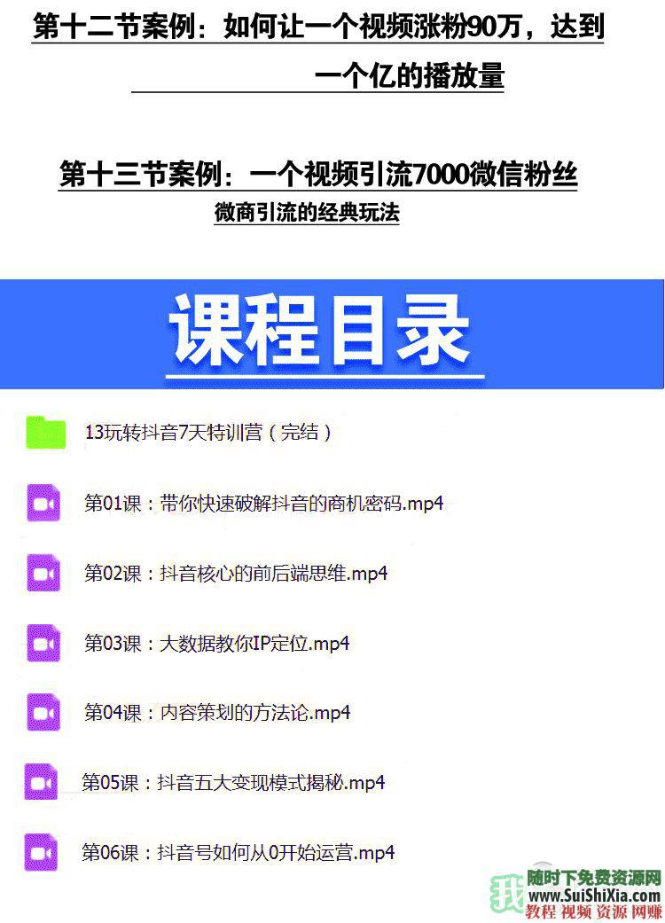 自媒体运营 抖音141G营销课程资料案例  【某宝重金购买系列】141G抖音自媒体运营营销课程资料案例 营销 第7张