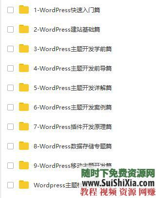 WP主题开发 入门到精通系统教程 WordPress建站  WordPress建站入门到精通系统教程+WP主题开发（某某大学_强烈推荐学习） 第2张