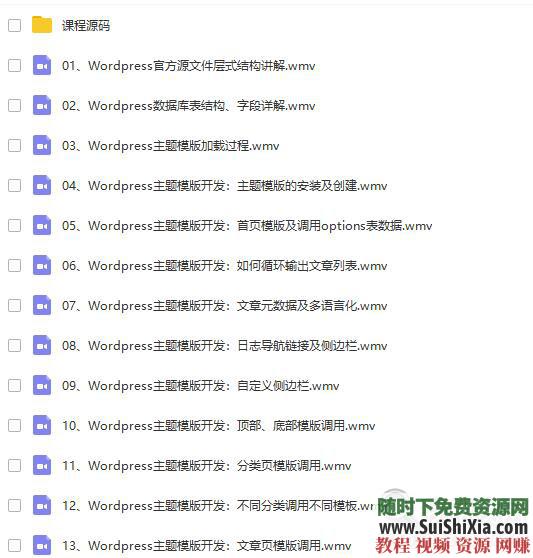 WP主题开发 入门到精通系统教程 WordPress建站  WordPress建站入门到精通系统教程+WP主题开发（某某大学_强烈推荐学习） 第11张