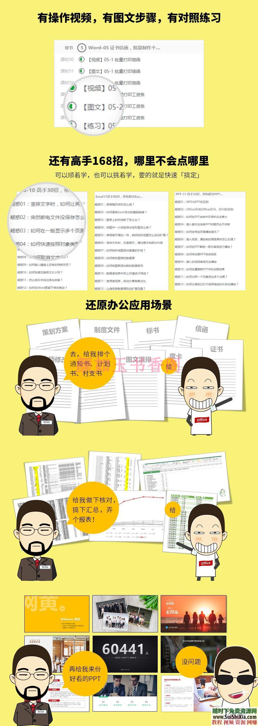 秋叶2018·Word+Excel+PPT三合一 课程+视频教程练习素材、答疑  office三合一课程2018 Word+Excel+PPT视频教程（练习素材、答疑） 第2张