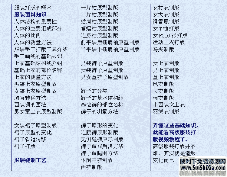 工艺 裁剪 缝纫 制版 服装设计制作 电子书视频教程素材全套  服装设计制作大全 视频+电子书教程素材全套 电子书 第5张