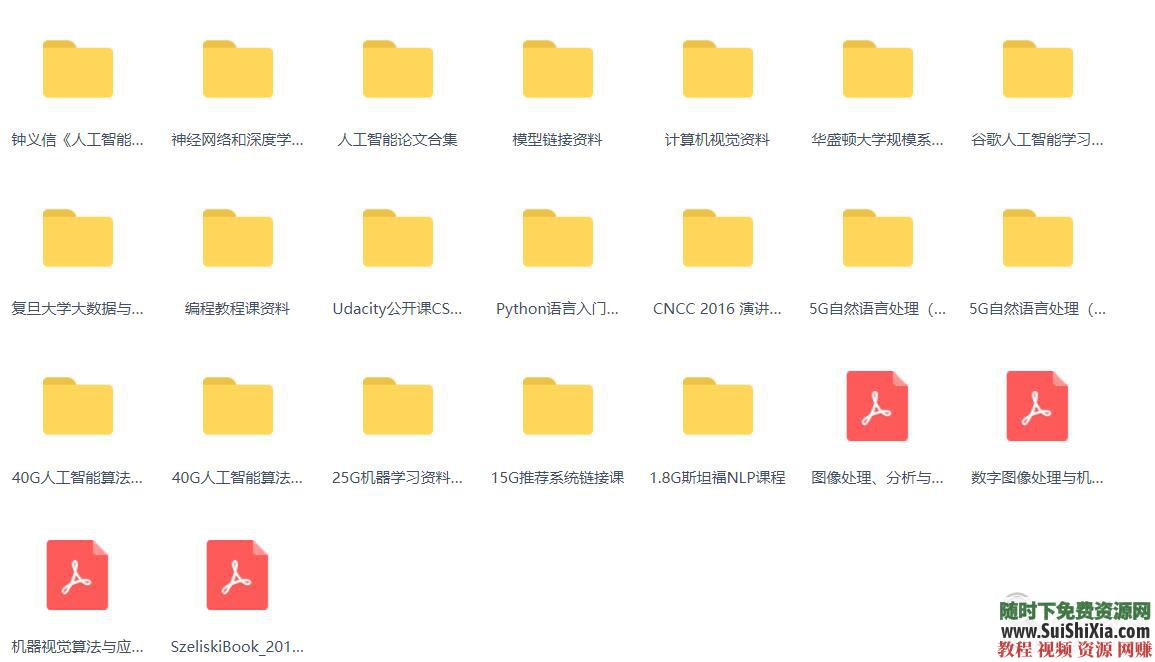 机器学习+机器视觉+神经网络 最全的人工智能AI书籍教程视频资料合集  最全的人工智能AI书籍教程视频资料合集打包，机器学习、机器视觉、神经网络等课程下载 电子书 第4张