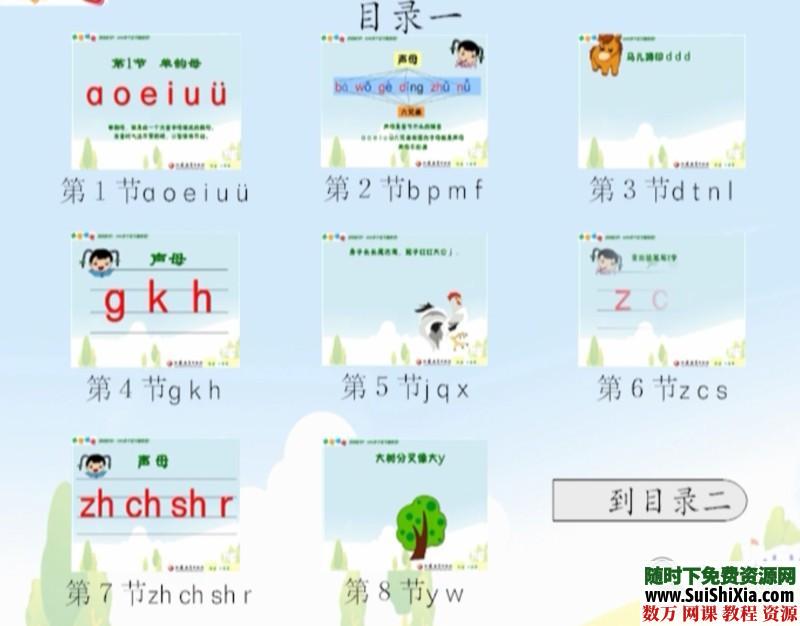 幼儿拼音学习动画视频16集 第1张