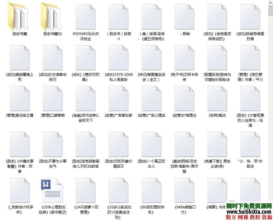 创业励志txt书籍近5000本打包下载（内容多，没用心整理） 营销 第1张