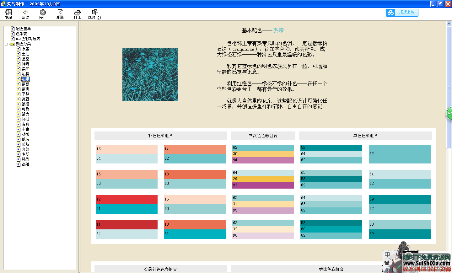 超好用的色彩文档!!!色彩常识 色彩搭配 各种色系加配色方案 第1张