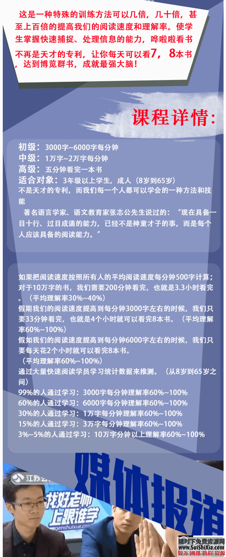 价值2999元的神仙级课程，1分钟挑战6000字快速阅读训练 第3张