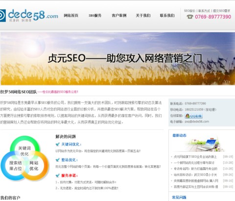 SEO服务公司网站织梦模板